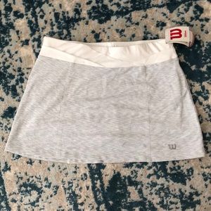 🎾NWT Wilson Tennis Skirt! 🎾White/grey Medium/M